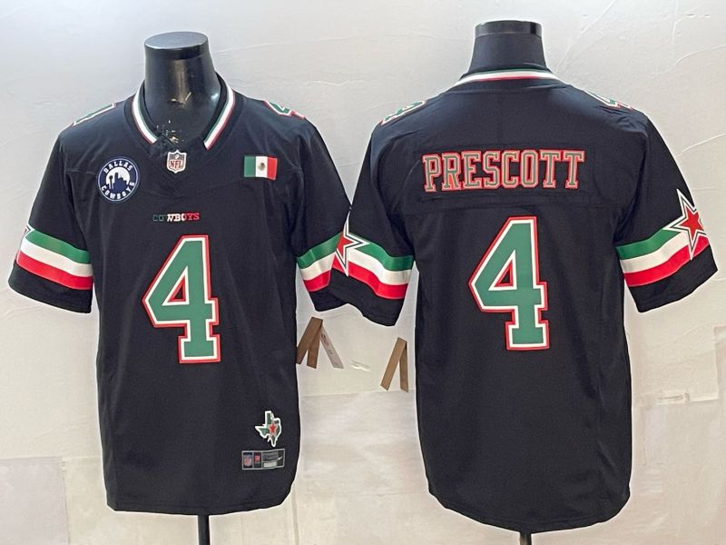 Men Dallas Cowboys #4 Prescott Black 3th generations 2026 Nike Limited NFL Jersey style 114